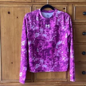 Under Armor Woman’s Long Sleeve Top Pink and Purple Size S